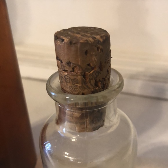 Antique Brown Glass NORWICH Pharmacy Medicine Apothecary Bottle & Clear Bottle - Picture 5 of 9